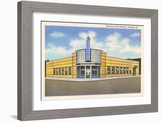 Greyhound Bus Terminal, Paducah-null-Framed Premium Giclee Print