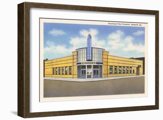 Greyhound Bus Terminal, Paducah-null-Framed Premium Giclee Print