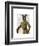 Greyhound Fencer Dark Portrait-Fab Funky-Framed Art Print