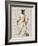 Greyhound Fencer in Cream Full-Fab Funky-Framed Art Print