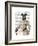 Greyhound Fencer in Cream Portrait-Fab Funky-Framed Premium Giclee Print