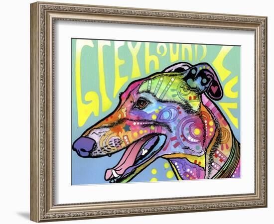 Greyhound Luv-Dean Russo-Framed Giclee Print