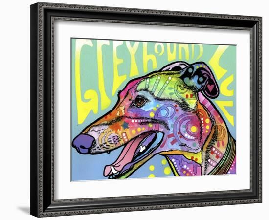 Greyhound Luv-Dean Russo-Framed Giclee Print