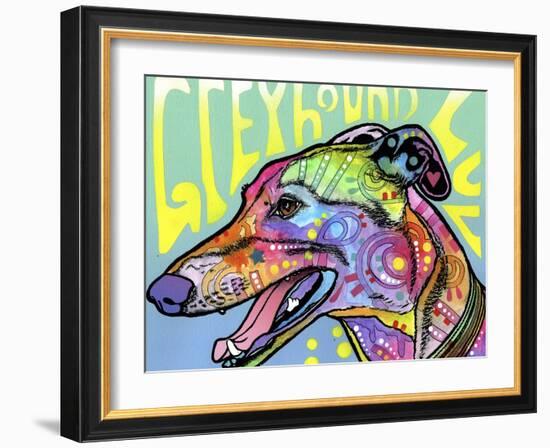 Greyhound Luv-Dean Russo-Framed Giclee Print