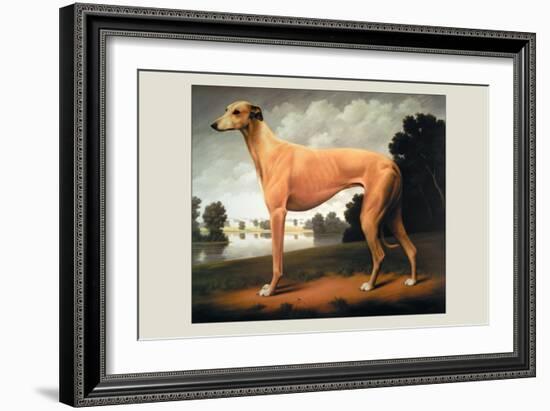 Greyhound on a Parkland Landscape-Christine Merrill-Framed Art Print