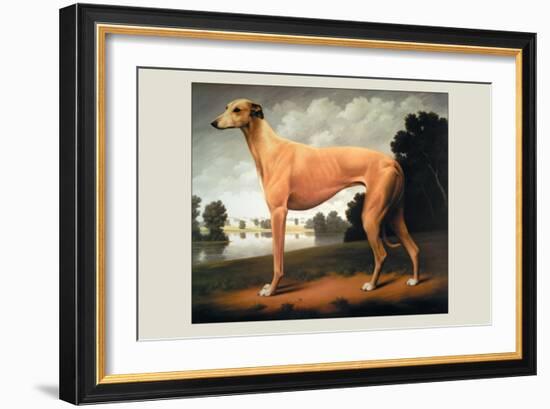 Greyhound on a Parkland Landscape-Christine Merrill-Framed Art Print