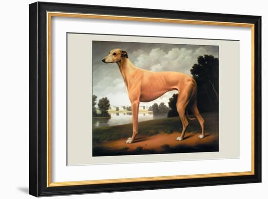 Greyhound on a Parkland Landscape-Christine Merrill-Framed Art Print