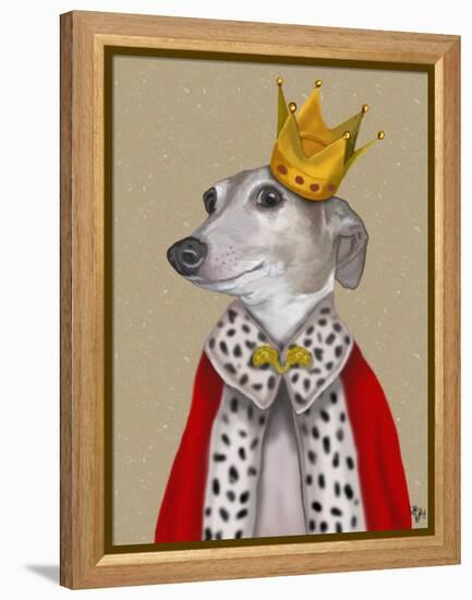 Greyhound Queen-Fab Funky-Framed Stretched Canvas