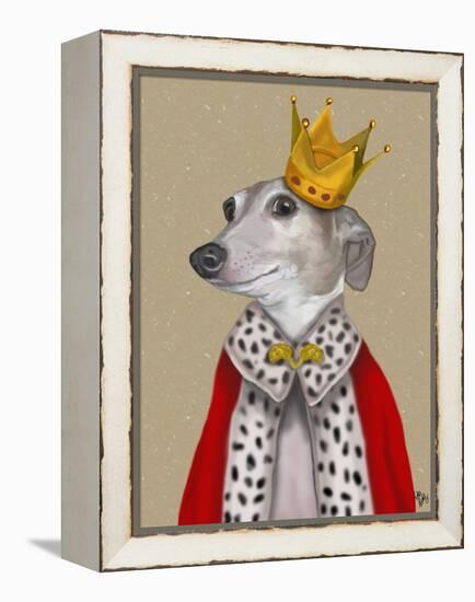 Greyhound Queen-Fab Funky-Framed Stretched Canvas