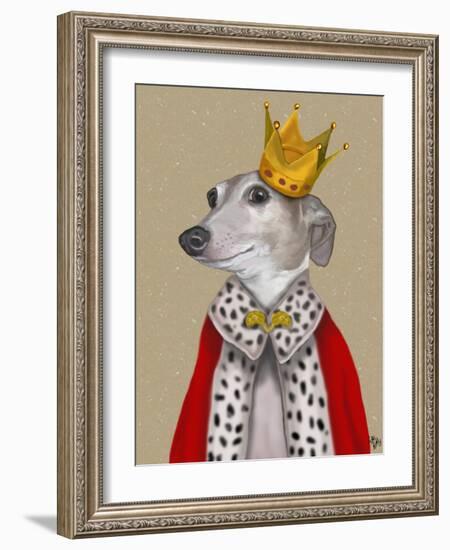 Greyhound Queen-Fab Funky-Framed Premium Giclee Print