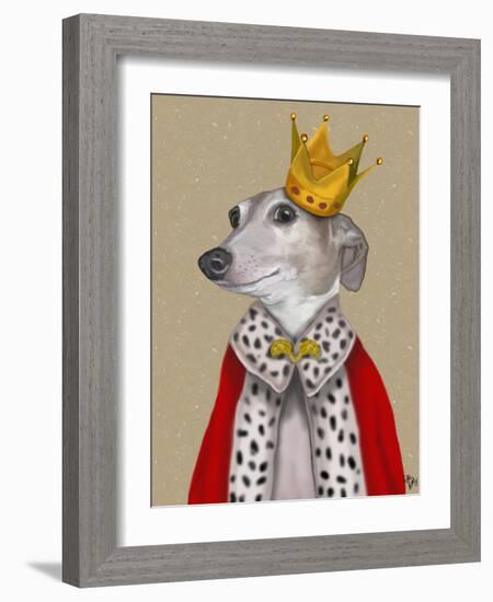 Greyhound Queen-Fab Funky-Framed Premium Giclee Print