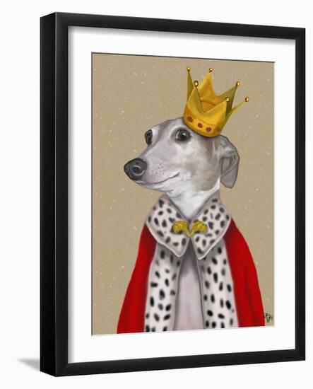 Greyhound Queen-Fab Funky-Framed Premium Giclee Print