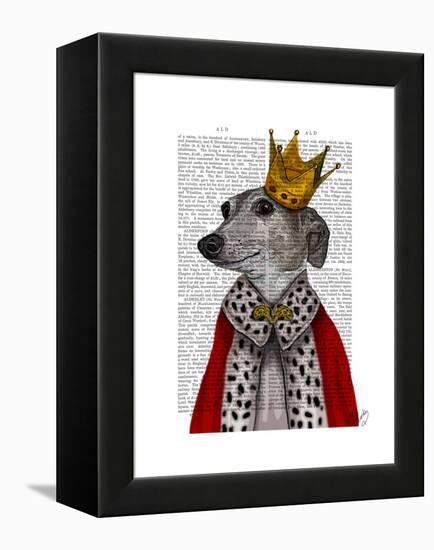 Greyhound Queen-Fab Funky-Framed Stretched Canvas