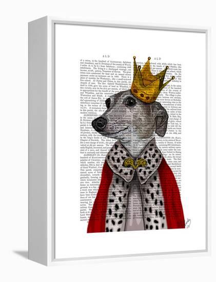 Greyhound Queen-Fab Funky-Framed Stretched Canvas