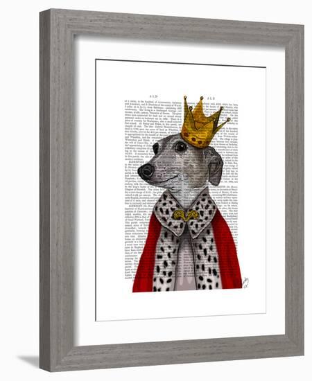 Greyhound Queen-Fab Funky-Framed Premium Giclee Print