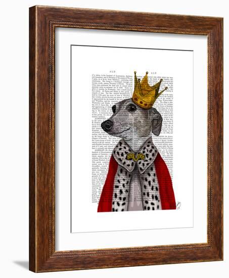 Greyhound Queen-Fab Funky-Framed Premium Giclee Print