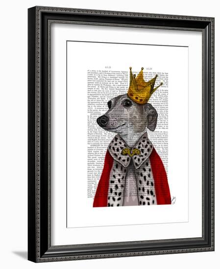 Greyhound Queen-Fab Funky-Framed Premium Giclee Print