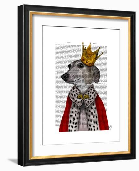 Greyhound Queen-Fab Funky-Framed Premium Giclee Print