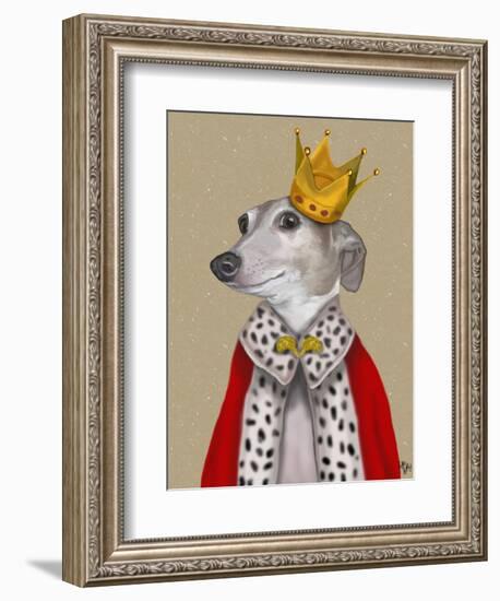 Greyhound Queen-Fab Funky-Framed Art Print