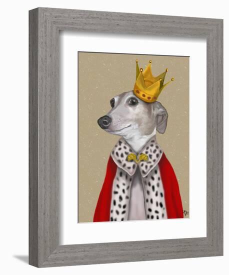 Greyhound Queen-Fab Funky-Framed Art Print