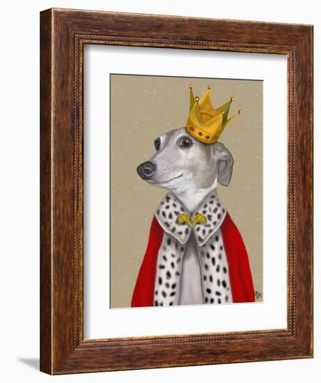 Greyhound Queen-Fab Funky-Framed Art Print