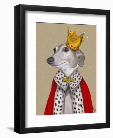 Greyhound Queen-Fab Funky-Framed Art Print