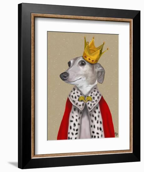 Greyhound Queen-Fab Funky-Framed Art Print