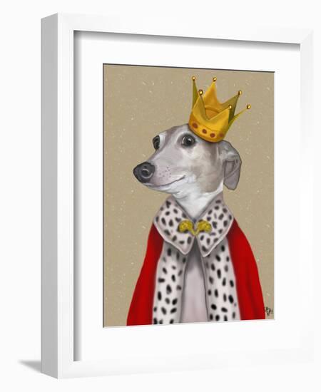 Greyhound Queen-Fab Funky-Framed Art Print