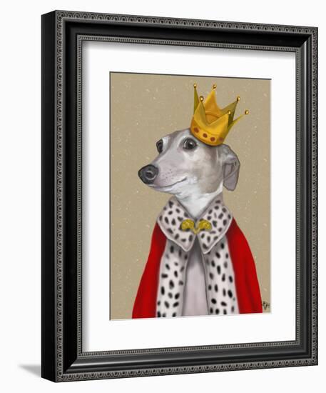 Greyhound Queen-Fab Funky-Framed Art Print