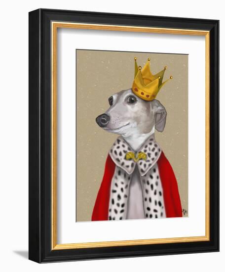 Greyhound Queen-Fab Funky-Framed Art Print