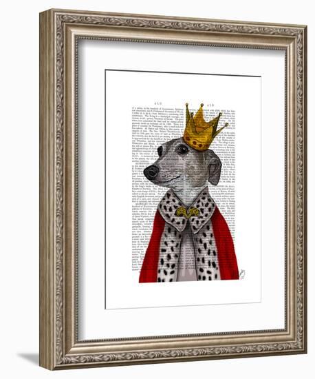 Greyhound Queen-Fab Funky-Framed Art Print