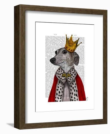Greyhound Queen-Fab Funky-Framed Art Print