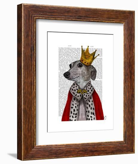 Greyhound Queen-Fab Funky-Framed Art Print