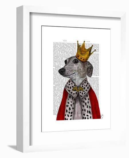 Greyhound Queen-Fab Funky-Framed Art Print