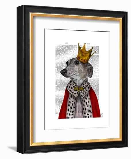 Greyhound Queen-Fab Funky-Framed Art Print