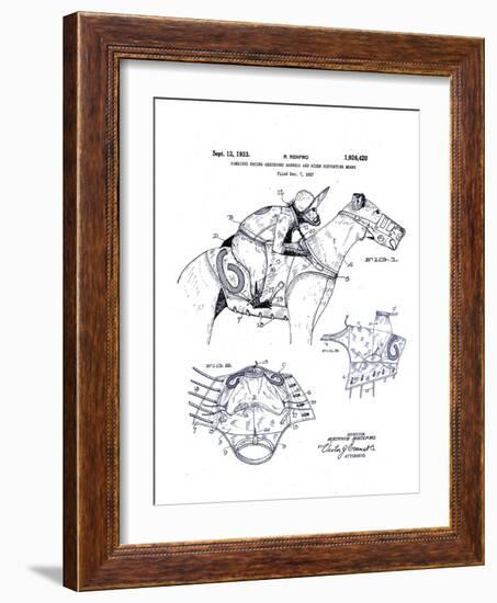 Greyhound Racing and Monkey Jockey, 1933-null-Framed Giclee Print