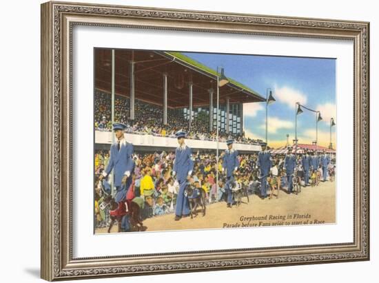 Greyhound Racing, Florida-null-Framed Art Print