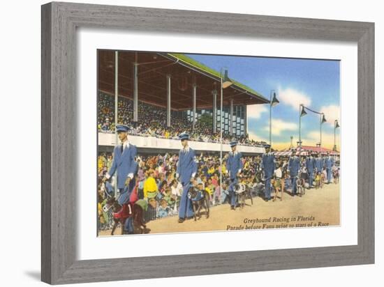 Greyhound Racing, Florida-null-Framed Art Print