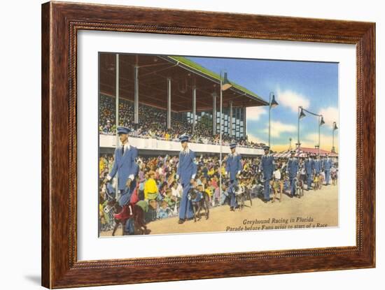 Greyhound Racing, Florida-null-Framed Art Print