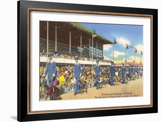 Greyhound Racing, Florida-null-Framed Art Print