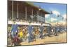 Greyhound Racing, Florida-null-Mounted Art Print