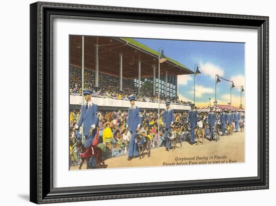 Greyhound Racing, Florida-null-Framed Art Print