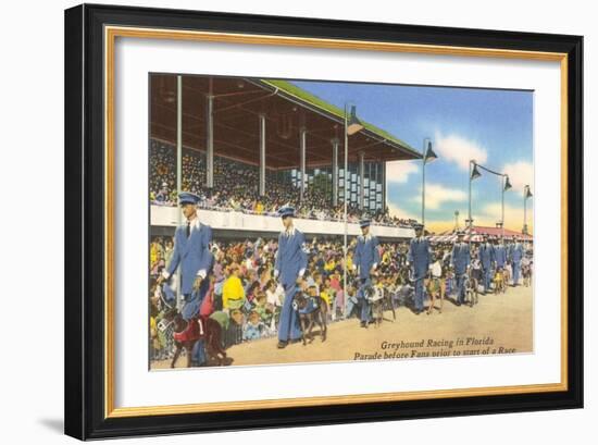 Greyhound Racing, Florida-null-Framed Art Print