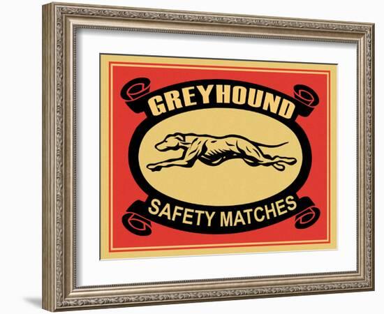 Greyhound Safety Matches-Mark Rogan-Framed Art Print