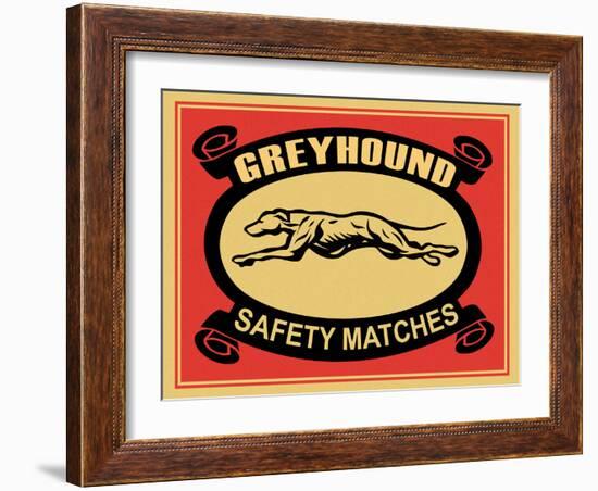 Greyhound Safety Matches-Mark Rogan-Framed Art Print