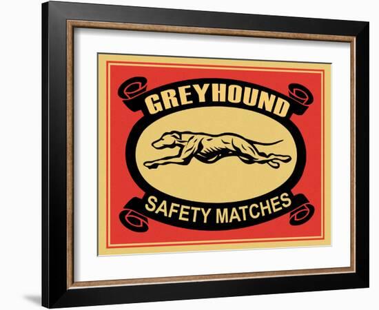 Greyhound Safety Matches-Mark Rogan-Framed Art Print