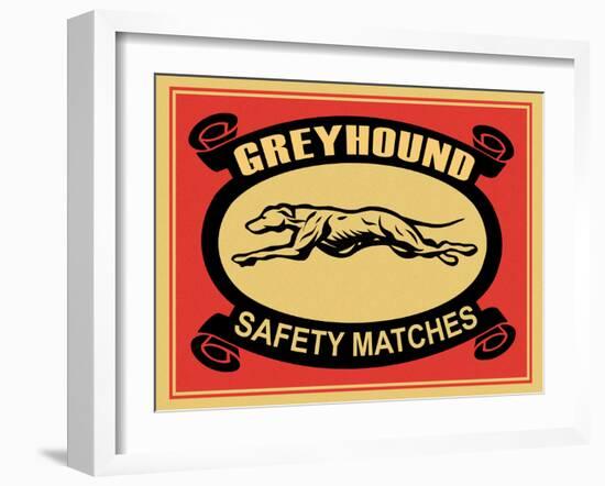 Greyhound Safety Matches-Mark Rogan-Framed Art Print