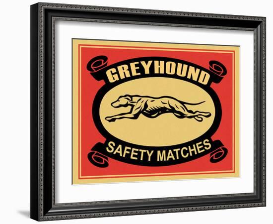 Greyhound Safety Matches-Mark Rogan-Framed Art Print