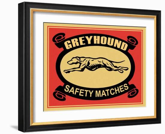 Greyhound Safety Matches-Mark Rogan-Framed Art Print