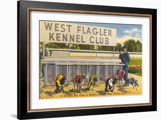 Greyhound Track, Flagler, Florida-null-Framed Art Print